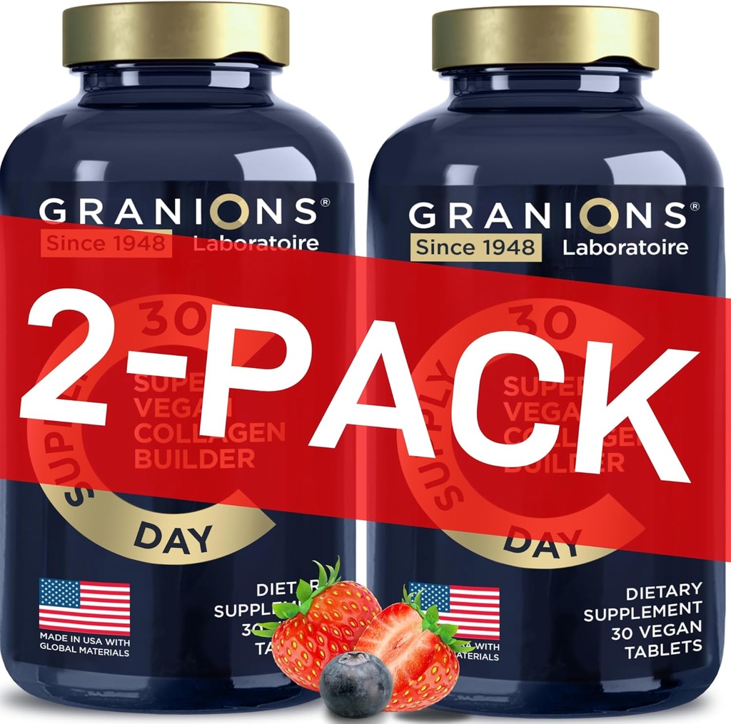 Συμπληρώματα κολλαγόνου Vegan για γυναίκες & άνδρες - Plant Based Collagen Boost for Hair, Skin, Nails, Joints - Vegan Biotin, Hyaluronic Acid, Amino Acids, Organic Collagen Peptides - 60 Collagen Vegan Pills