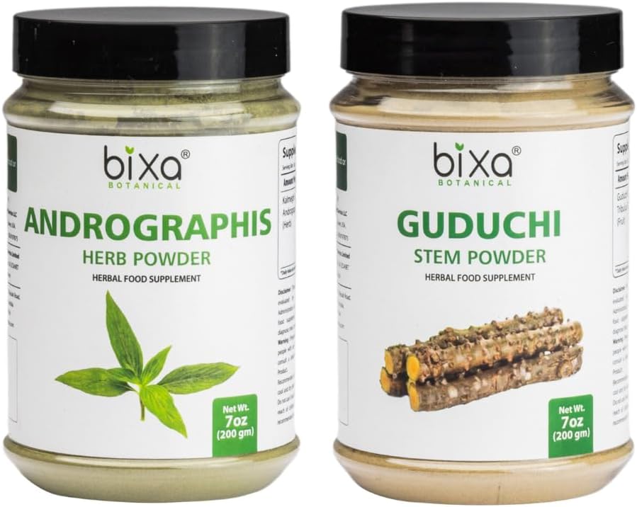 bixa BOTANICAL Support Liver Wellness | Andrographis + Guduchi Powder | Bundle | 100% Natural Herbal Suppliment