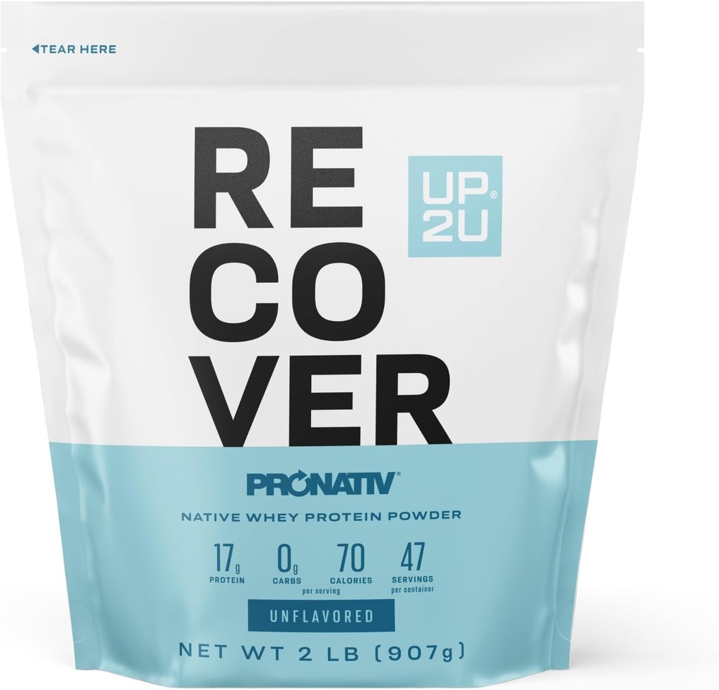 UP 2U 100% Whey Native Protein Isolate Powder 2 LB 47 Σερβίρει (Unflaved) 