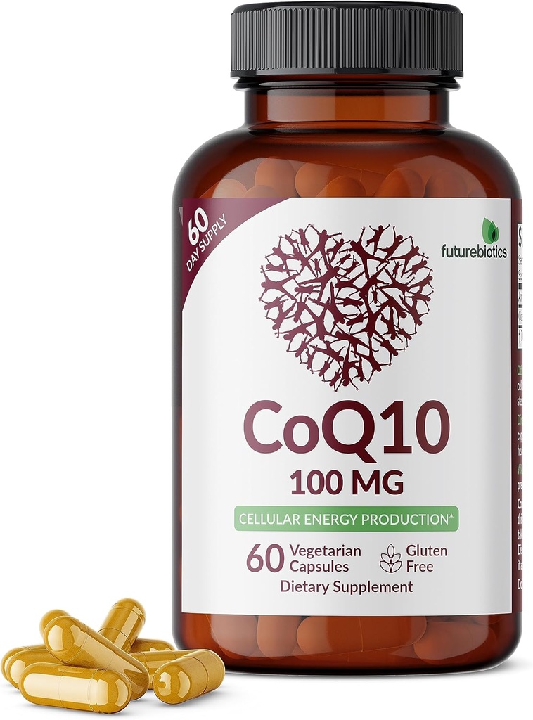 Futurebiotics CoQ10 100 MG Cellular Energy Production, 60 Vegetarian Capsules