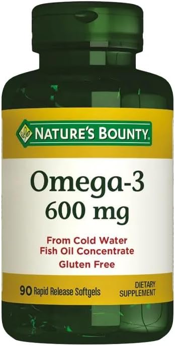 Nature's Bounty Fish Oil 2400 mg Double Strength Odorless 90 Softgels (Pack of 3)