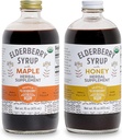 Syrup Bundle – 2 μπουκάλια Νόστιμα, χωρίς γλουτένη Elderberry Βότανο Συμπληρώματα με Ισχυρά Ανοσοποιητικά Οφέλη Κατασκευασμένα από Μόνο Βιολογικά Συστατικά σε Μικρές παρτίδες στις ΗΠΑ - 32oz