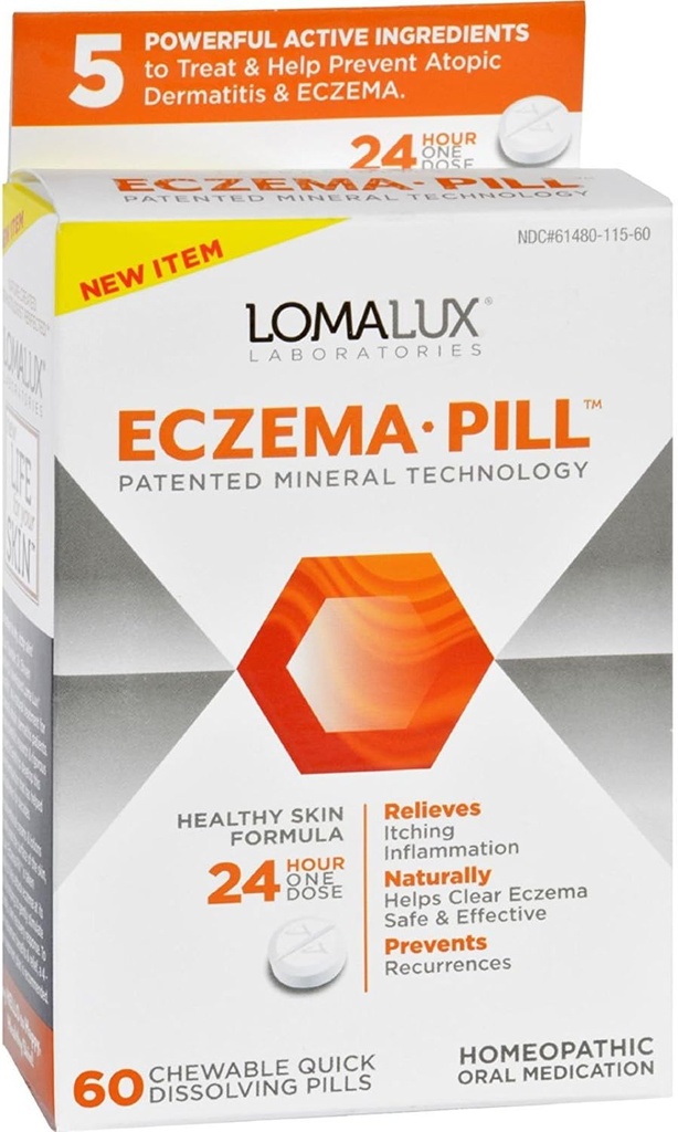 Loma Lux Laboratories Acne Eczema - Μασώμενο - Γρήγορη Διάλυση - 60 Count