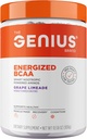 Genius BCAA Powder - 5g Vegan BCAAs L-Glutamine, Cognizin & Rhodiola Μύες Ανάκτηση ενέργειας Υποστήριξη 100mg καφεΐνη Pre, Intra, μετά την προπόνηση Nootropic συμπλήρωμα για Focus & Performance - Grape Limeade