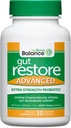 Dr. Drew Sinatra’s LifeBiome Gut Restore Advanced, Maximum Strength Microbiome Probiotic with Fermented Botanicals, 11 Multi Strains, 30 Once-Daily Capsules, Vegetarian, Soy-, Dairy-, and Gluten Free