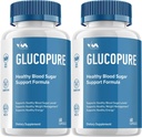 (2 Pack) Gluco Pure Healthy Vitamin Support Supplement - Advanced Formula Gluco Pure, GlucoPure Μέγιστη δύναμη Κριτικές, 120 κάψουλες