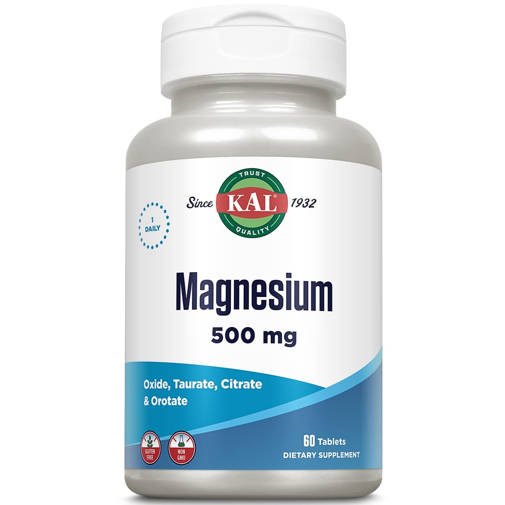 Kal 500 Mg δισκία μαγνησίου, 60 μέτρα