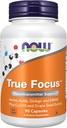 NOW Foods Supplements, True Focus™ with Amino Acids, Ginkgo, DMAE + CoQ10 and Grape Seed Extract , 90 Veg Capsules
