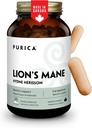 PURICA - Lion's Mane Micronized Mushrooms, 120 Vegan Capsules 60-Day Supply - Promotes Cognitive Health - Non-GMO and Gluten-Free - Focus and Memory Support - Brain Health and Improve Digestion