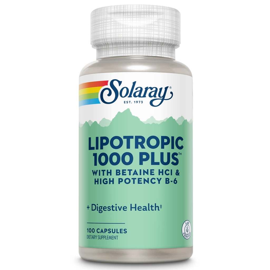 SOLARAY Lipotropic 1000 Plus Βιταμίνη Κάψουλες 100 Αριθμός