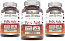 Amazing Formulas Folic Acid 1000 mcg (1 mg) Tablets Supplement 