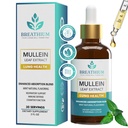 4-σε-1 Mullein Drops for Lungs & Gut Health – Liposomal Mullein Leaf Extract, Ηλιόλουστη Λεκιθίνη & Χολίνη για Ανοσοποιητικό, Πεπτικό, Αλλεργία & Ανακούφιση Mucus – Made in USA – 2oz Peppermint
