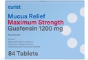 Curist Guaifenesin Mucus Relief 1200 mg Μέγιστη δύναμη εξωχρηματιστηριακά - 84 Count Extended Release Tablets - Μειώστε τη Μούκους Καθαρή Συμφόρηση (84 Count Tablet Bulk Pack)