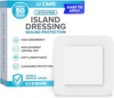 JJ CARE Αυτοκόλλητο Νησιωτικό Ντύσιμο [Pack of 50], 6x6 Στείρα Περιορισμένο Gauze Dressing, Αναπνοή Πληγή Νησί Ντύνονται μεμονωμένα τυλιγμένα με υψηλής απορροφητικότητας μη Stick Center Pad