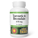 Φυσικοί Παράγοντες, Κουρκουμάς & Bromelain 450 mg, Μυϊκή και Κοινή Υποστήριξη, 90 Κάψουλες