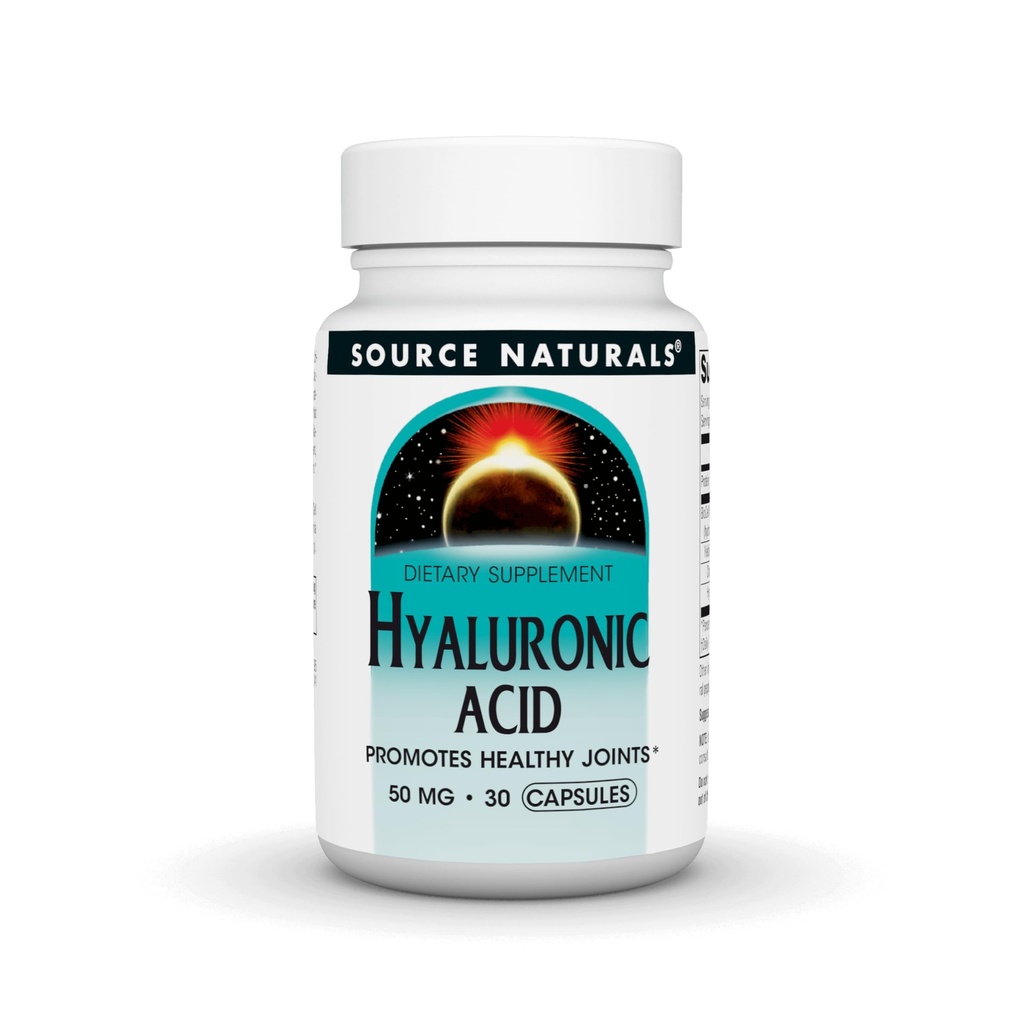 Source Naturals Υαλουρονικό Οξύ, Προωθεί Υγιεινές αρθρώσεις*, 50mg - 60 κάψουλες