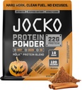 Jocko Mölk Whey Protein Powder - Keto, Probiotics, Grass Fed, Digestive Enzymes, Amino Acids, Sugar Free Monk Fruit Blend - Supports Muscle Recovery and Growth (Pumpkin New)