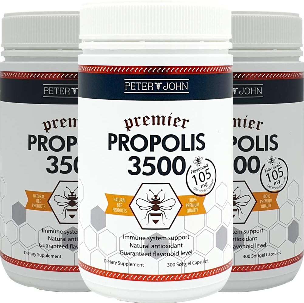 ΥΓΕΙΑΦΑRMΜ Peter John Propolis 3500 (Flavonoid 105mg) 300 κάψουλες Softgel (3)