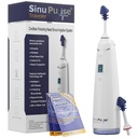 SinuPulse Traveler with 30 Sinuair Packets - Cordless Pulsating Nasal Irrigation Sinus Rinse System, Space Saving Cleaner & Relief Machine for Travel, More Effective than Neti Pot or Nose Spray Bottle