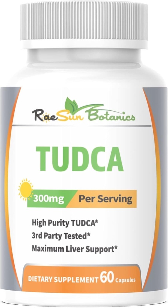 TUDCA (Taurusodeoxycholic Acid), 60 κάψουλες 300mg σερβιρίσματος Premium Quality 3rd Party Tested Maximum Liver Support