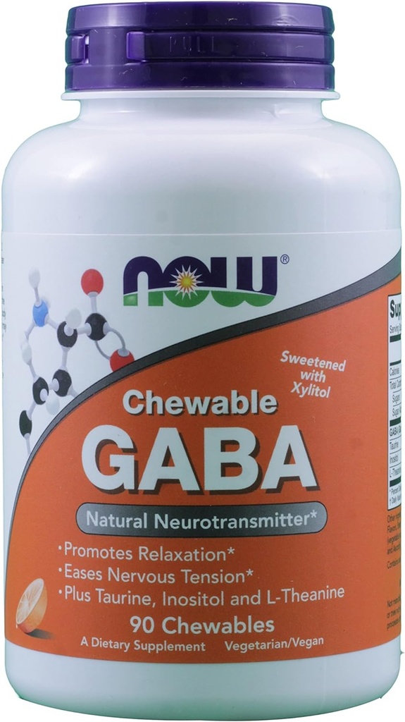 GABA 250 mg Πορτοκαλί Γεύση 90 Μασώμενα δισκία (συσκευασία του 2)
