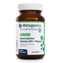 Μεταγονική SpectraZyme Betaine HCI + Pepsin - Υποστηρίζει το στομάχι Υγεία & Βοηθήματα στην πέψη* - με το Betaine HCl & Pepsin - Proteolytic Digestive Enzyme* - Non- GMO - 45 Μερίδες - 90 δισκία
