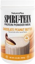 NaturesPlus SPIRU-TEIN, Σοκολάτα Φυστικοβούτυρο - 2.3 λίβρες, Συσκευασία των 2 - φυτικής προέλευσης πρωτεΐνη σκόνη - χορτοφαγικά, χωρίς γλουτένη - 68 Σύνολο Σερβίρει
