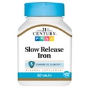 21st Century Slow Release Iron Tablets, 60 Count