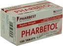 Pharbetol Acetaminophen 325mg Regular Strength, Pain Reliever, Fever Reducer Tablets,100 Count (Pack of 1)