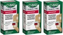 Curad Quickstop Flex-Fabric Banges, Quickstop Bleeding Control Technology, Διάφορα μεγέθη, 30 Count (Pack of 3)