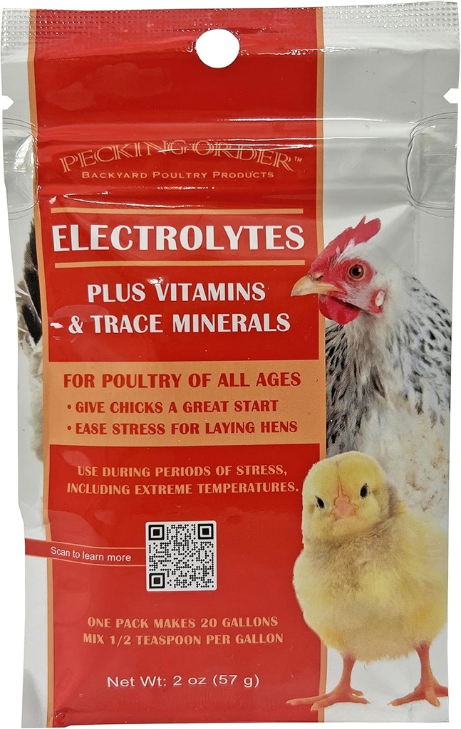 Pecking παραγγελία Ηλεκτρολυτών Plus Βιταμίνες & Trace Minerals για Τσικς & κότες, Κίτρινο