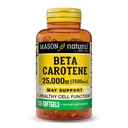Mason Natural Vitamin A Beta Carotene 25,000 IU, Supports Vision, Cell Function & Immune Health, 100 Softgels, Pack of 3