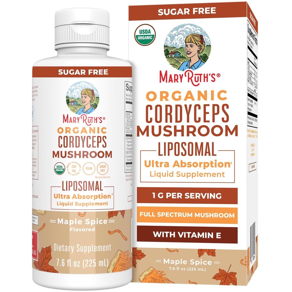 MaryRuth Organics Cordyceps Mushroom Supplement 
