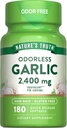 Nature's Truth Odorless Garlic Softgels | 2400mg | 180 Count | Non-GMO & Gluten Free Supplement