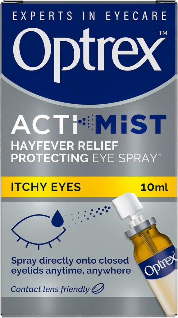 Optrex ActiMist 2-in-1 Eye Spray for Itchy Plus Watery Eyes - 10 ml by Optrex