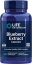 Life Extension Blueberry Extract Capsules, supports cognitive & memory health, helps maintain already-healthy cholesterol levels, fights oxidative stress, gluten-free, non-GMO, vegetarian, 60 capsules