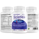 Advanced Sciatic Nerve Support Relief: Alpha Lipoic Acid - 18 in 1 Sciatica Supplements - Vitamin B Complex - Made in USA (120 Capsules)