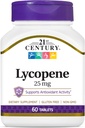 21st Century Lycopene 25 mg Tablets, 60 Count (22400)