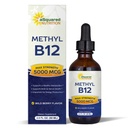 aSquared Nutrition Vitamin B12 Υπογλώσσια Υγρές σταγόνες - 5000 MCG συμπλήρωμα με μεθυλοκοβαλαμίνη (μεθυλο Β-12) - Max Απορρόφηση Β 12 να αυξήσει την ενέργεια - Vegan Φιλικό - 2 fl oz