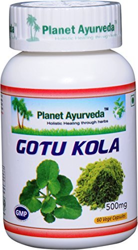 Planet Ayurveda Gotu Kola, 500 mg κάψουλες Veg-μονό μπουκάλι
