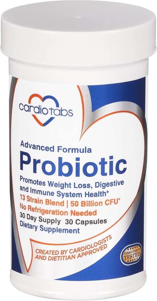 Advanced Probiotic w/ 50 Billion CFU ανά υπηρεσία, ράφι σταθερό, ανδρικό και γυναικείο προβιοτικό συμπλήρωμα για να μείνετε σε φόρμα, 30 κάψουλες