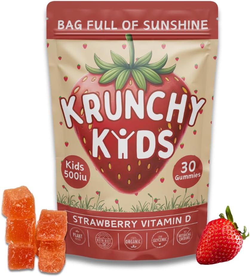 500IU Βιταμίνη D3 Gummies - Βιολογικά, με βάση τα φυτά, χωρίς ζάχαρη 