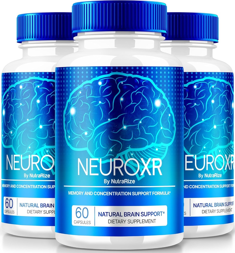 (3 Pack) κάψουλες NeuroXR, επίσημα χάπια Neuro XR, Premium Formula με φυσικά παράγωγα συστατικά για την υποστήριξη της μνήμης και εστίασης, Neuro X R Κριτικές (180 κάψουλες)