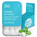 NeuroGum Energy Μέντες καφεΐνης (144 Τεμάχια) - Ζάχαρη Χωρίς με L-θεανίνη + Φυσική καφεΐνη + Βιταμίνη Β12 & Β6 - Nootropic Energy & Focus Supplement for Women & Men - Keto & Vegan, Peppermint Flavor