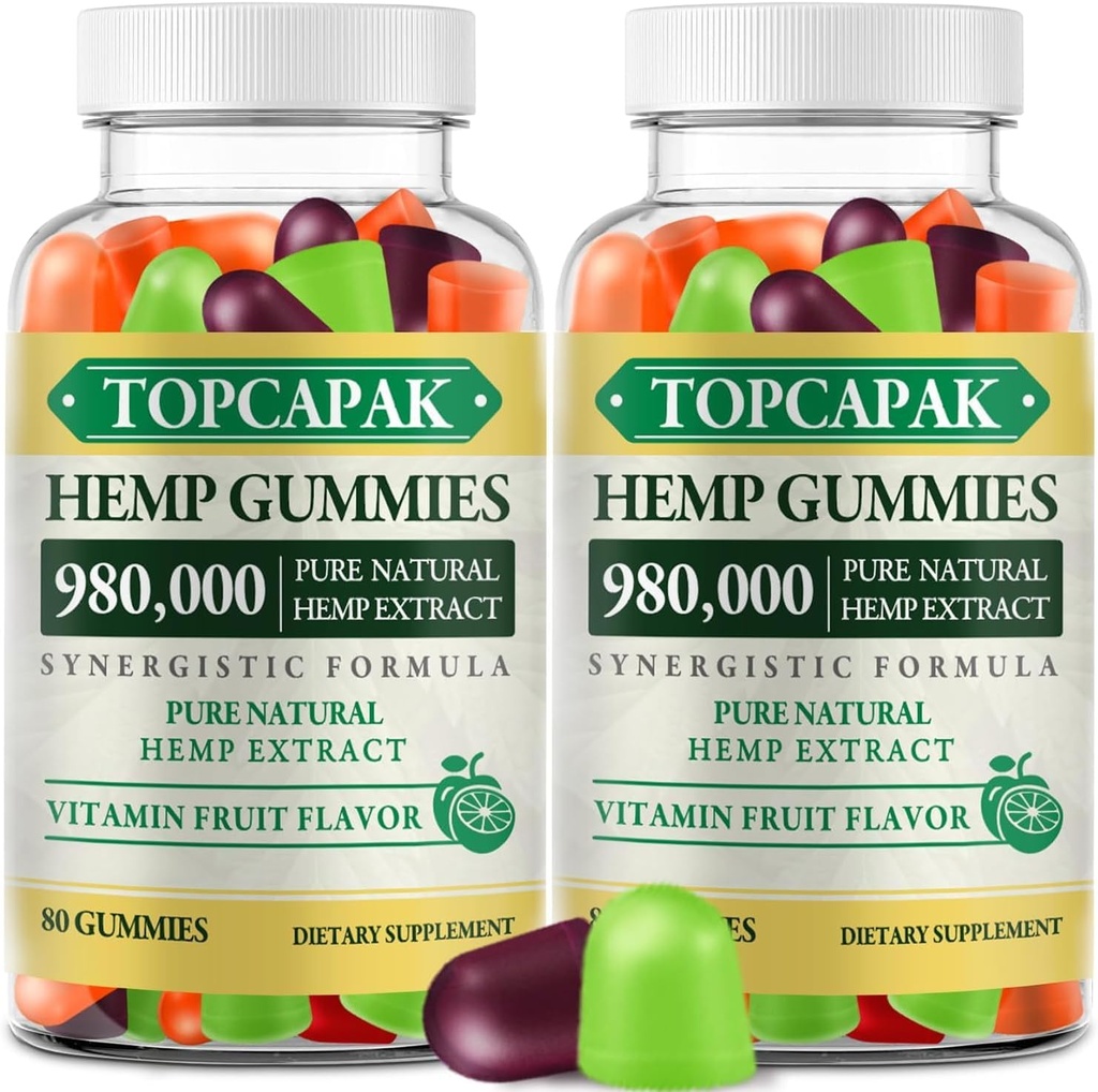Hmep Gummies High Potency Infused with Pure Organic Hemo Oil 160 Count