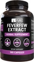 Pure Original Ingredients Feverfew Extract (365 Capsules) No Magnesium Or Rice Fillers, Always Pure, Lab Verified