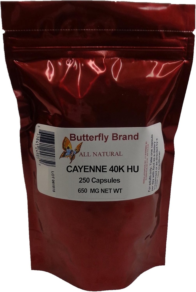 Κάψουλες Cayenne 40K HU 650mg Τσάντα των 250
