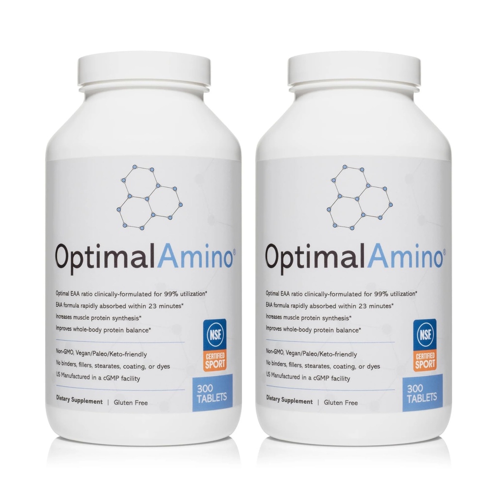 OptimalAmino Tablets Fitness Bundle (600 Count) 