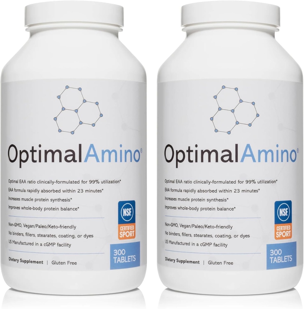 OptimalAmino Tablets Fitness Bundle (600 Count) 