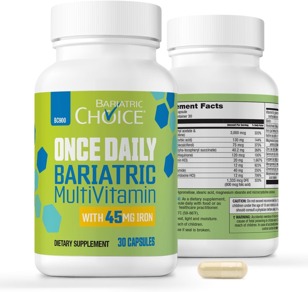Bariatric Choice Once-Daily Bariatric Multivitamin with 45 mg Iron 